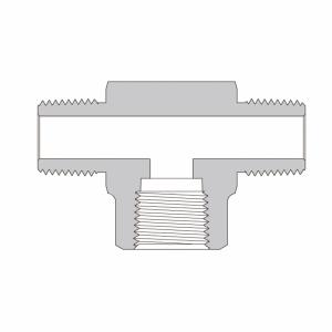 Тройник симметричный навертной HJBLFT-NPT6-SS из SS316 HJBLFT-NPT6-SS  SS-PTB-NS6   
