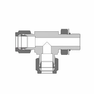 Тройник ввертной регулируемый с боковым отводом HJTZT-YZ16-ST21-SS из SS316 HJTZT-YZ16-ST21-SS SS-1610-3TST SS-TPT-FL16-ST21 CSRT 16-16U  