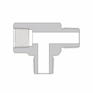 Тройник навертной с боковым отводом HJZLFT-NPT8-SS из SS316 HJZLFT-NPT8-SS  SS-PTR-NS8   