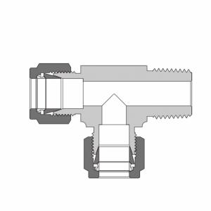 Тройник ввертной с боковым отводом HJZMT-GZ10-NPT8-SS из SS316 HJZMT-GZ10-NPT8-SS  SS-TMT-ML10-NS8   