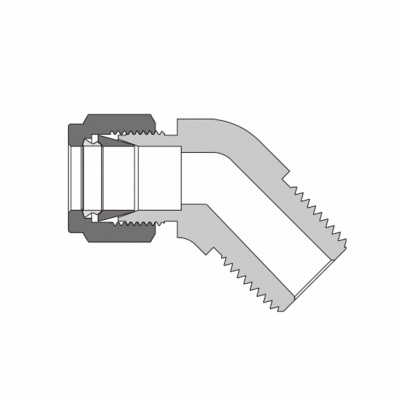 Угольник ввертной с углом 45 HJKMV-YZ14-NPT12-SS из SS316 HJKMV-YZ14-NPT12-SS  SS-VM-FL14-NS12   
