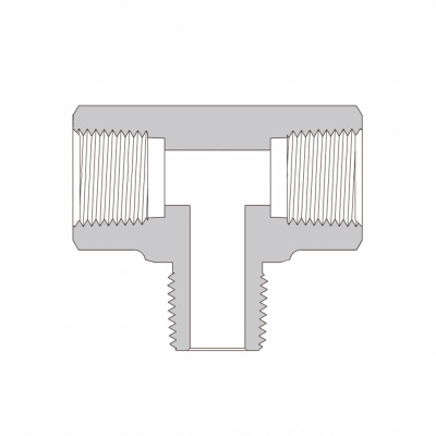 Тройник симметричный ввертной HJBLMT-RT4-SS из SS316 HJBLMT-RT4-SS  SS-PBT-RT4   